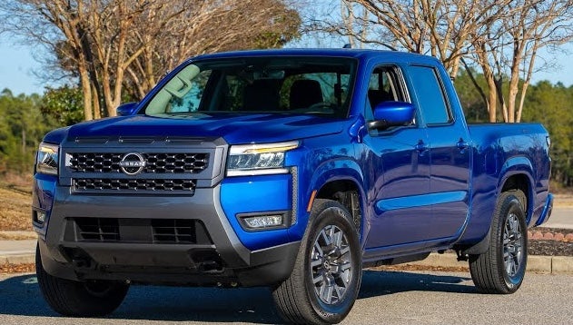 A photo of the nissan frontier sl trim crew cab model.
