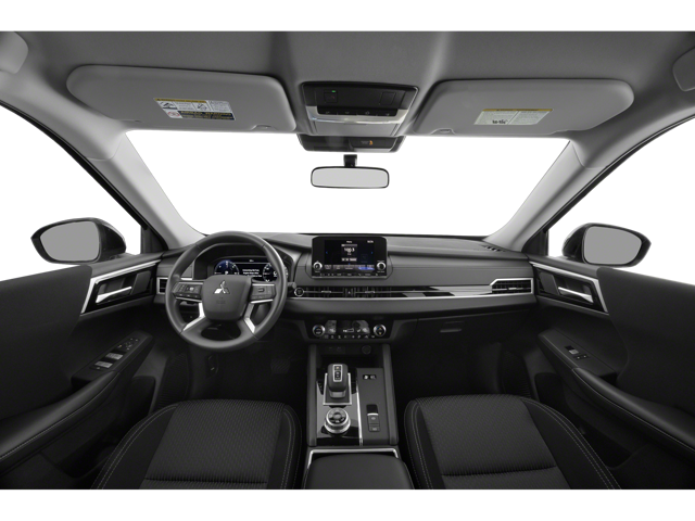 Front seat and dashboard view inside of a 2024 Mitsubishi Outlander | Mitsubishi dealer in Hampton, VA | Banister Mitsubishi Hampton