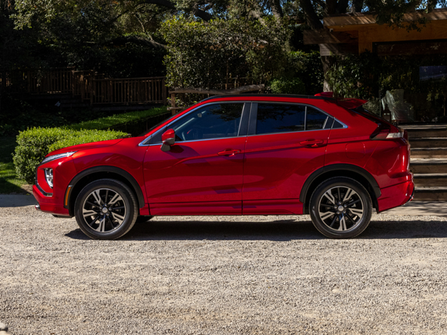 A parked, red 2024 Mitsubishi Eclipse Cross | Mitsubishi dealer in Hampton, VA | Banister Mitsubishi Hampton