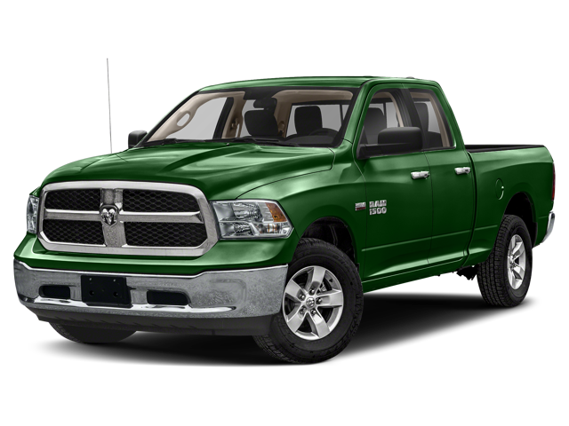 A tree green metallic 2024 RAM 1500 Classic with standard bed. 