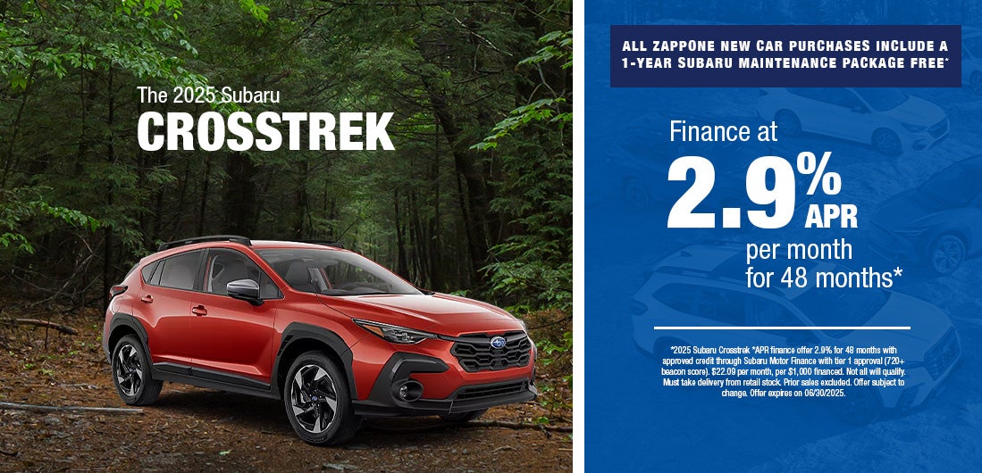 2025 Subaru Crosstrek – Finance at 2.9% APR for 48 months