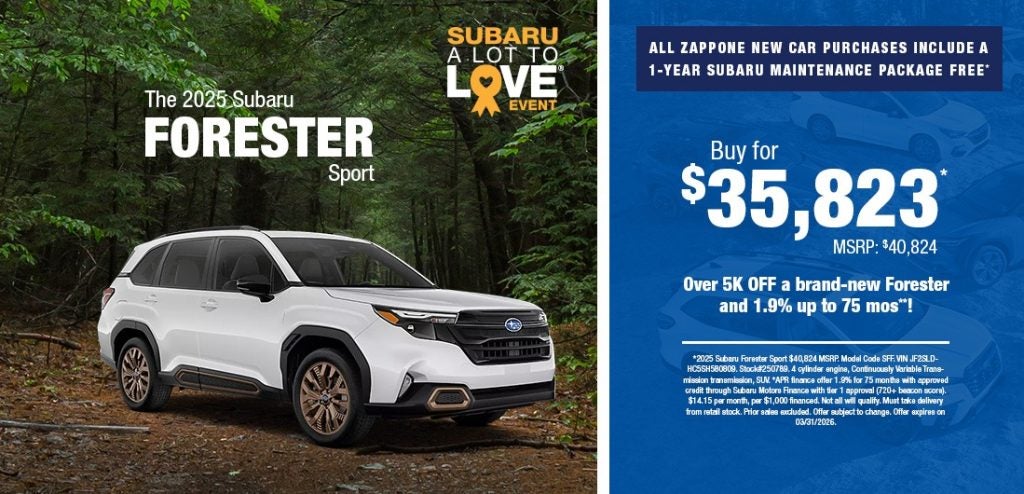 2025 Subaru Forester Sport – Finance or Save Big