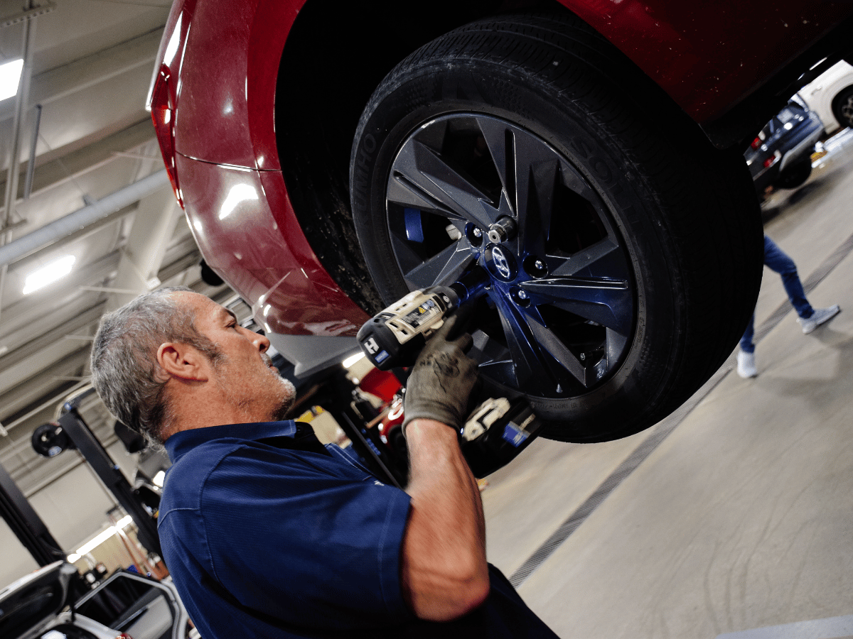 Chris Crain Hyundai Technician servicing a Hyundai