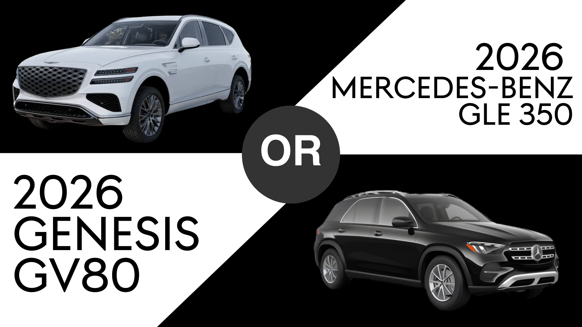 2026 Genesis GV80 vs. 2026 Mercedes-Benz GLE Comparison at Genesis of Conway in Conway AR