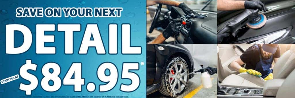 Detail Sale, Save $15-25 off your next detail