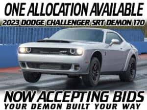 Dodge Demon allocation available