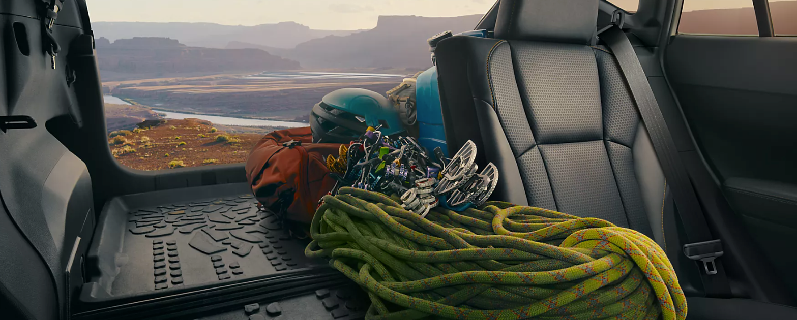 The 2026 Subaru Crosstrek has 60/40-split flat-folding rear seatbacks