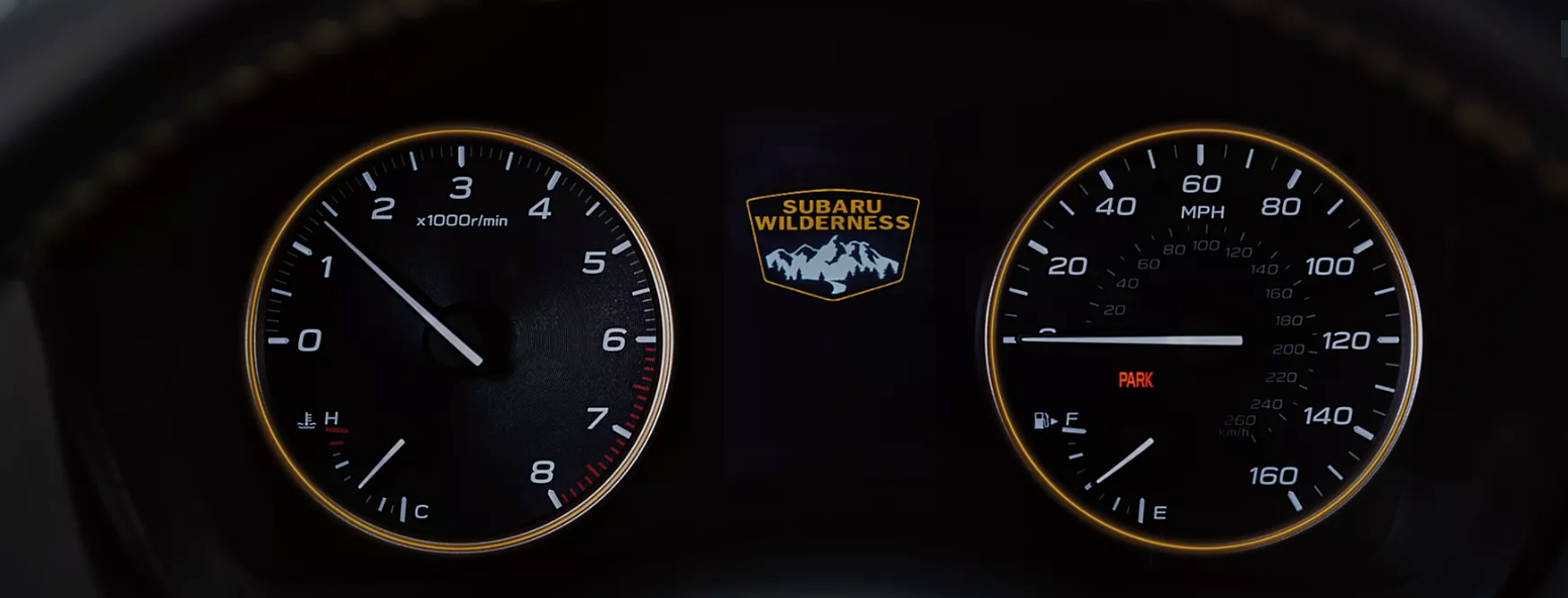 Subaru Crosstrek Wilderness instrument cluster 
