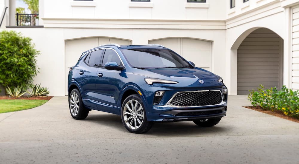 A blue 2024 Buick Encore GX for sale.