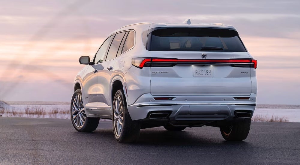 A white 2025 Buick Enclave.