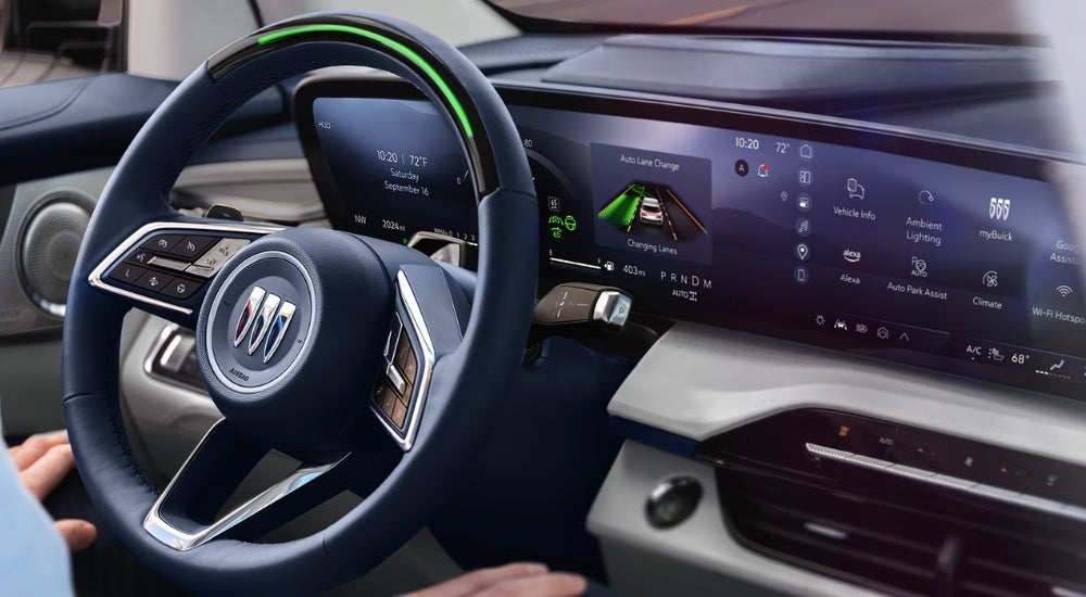 The interior of a 2025 Buick Enclave Avenir is shown