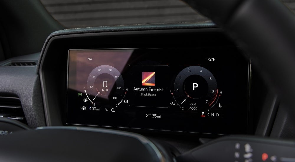 The dash of a 2025 GMC Terrain.