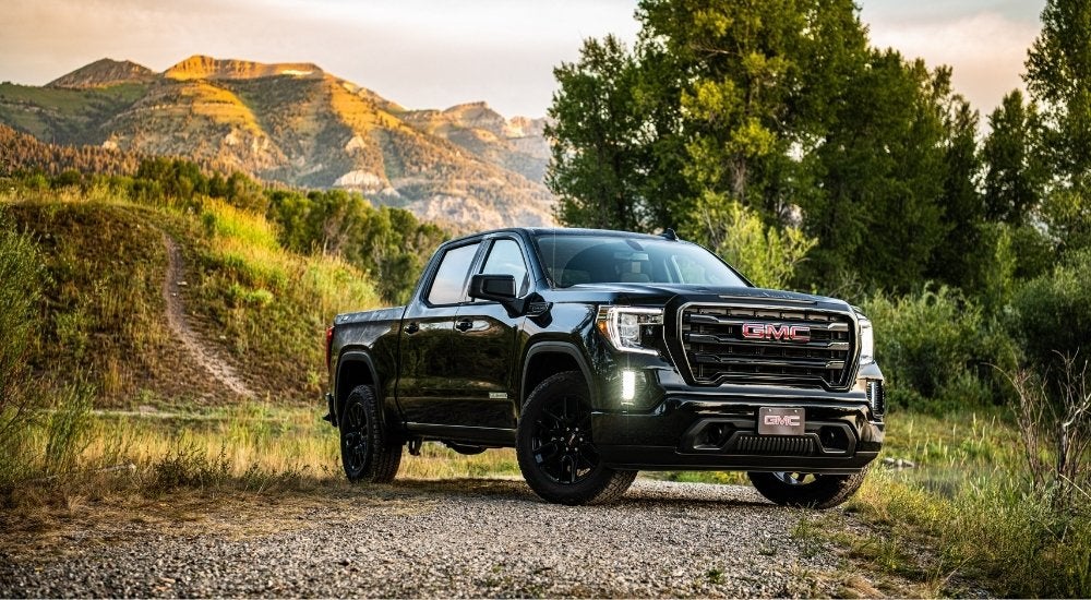 A black 2025 GMC Sierra 1500 Elevation