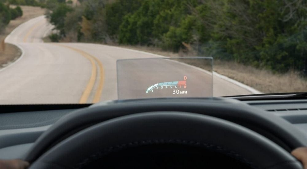 Heads up display in a 2024 GMC Terrain Denali