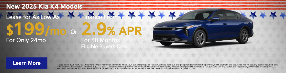 New 2025 Kia K4 Dyer for sale at Kia Lake Wales