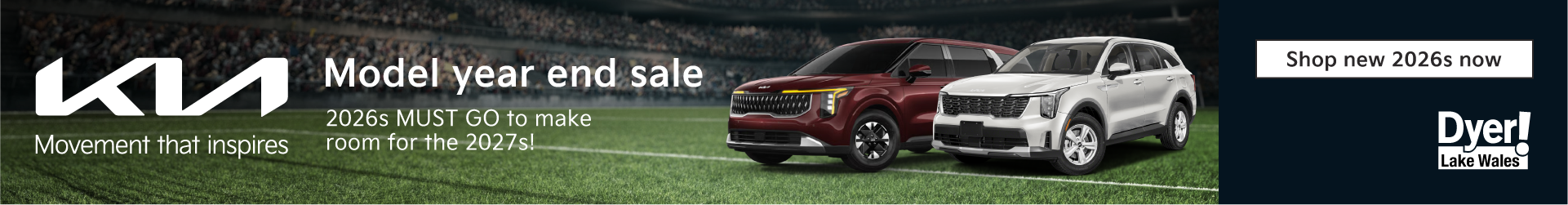 Dyer Model Year End Sale at Dyer Kia Lake Wales