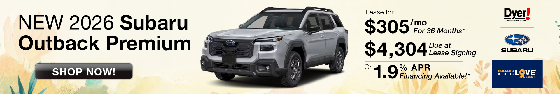 New 2026 Subaru Outback for sale or lease Vero Beach