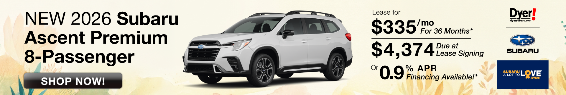 New 2026 Subaru Ascent for sale or lease Vero Beach
