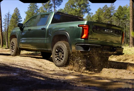 2027 Chevrolet Silverado 1500 shown off road