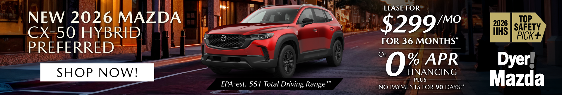 New 2026 MAZDA CX-50 Hybrid for sale or lease Vero Beach