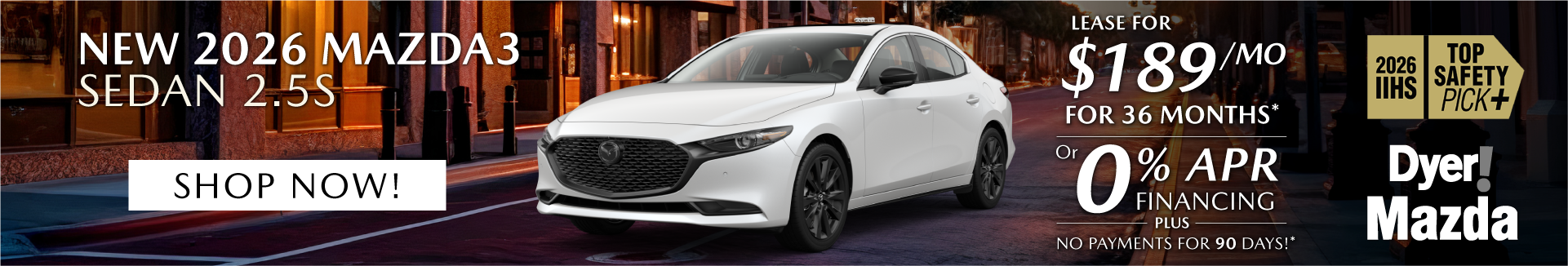 New 2026 MAZDA3 Sedan for sale or lease Vero Beach