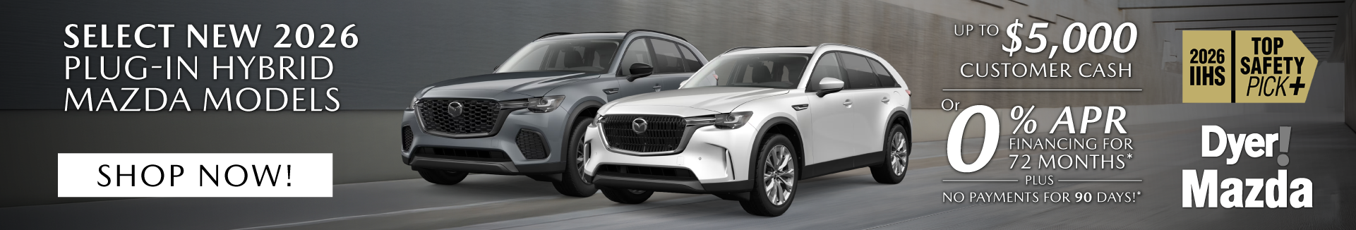New 2026 MAZDA Plug-In Hybrid models or sale Vero Beach