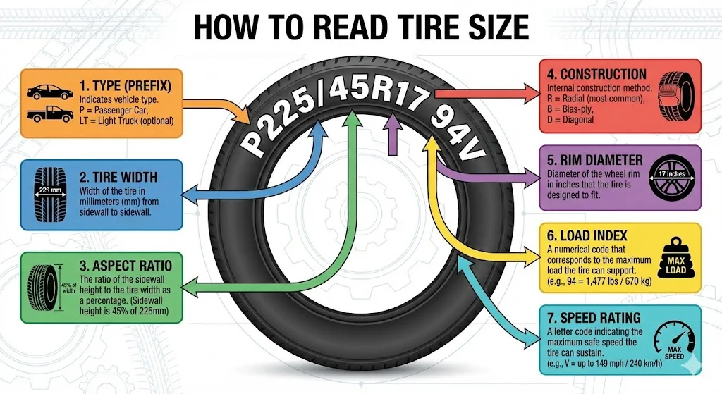 How to Read Tire Size Mechanic Guide