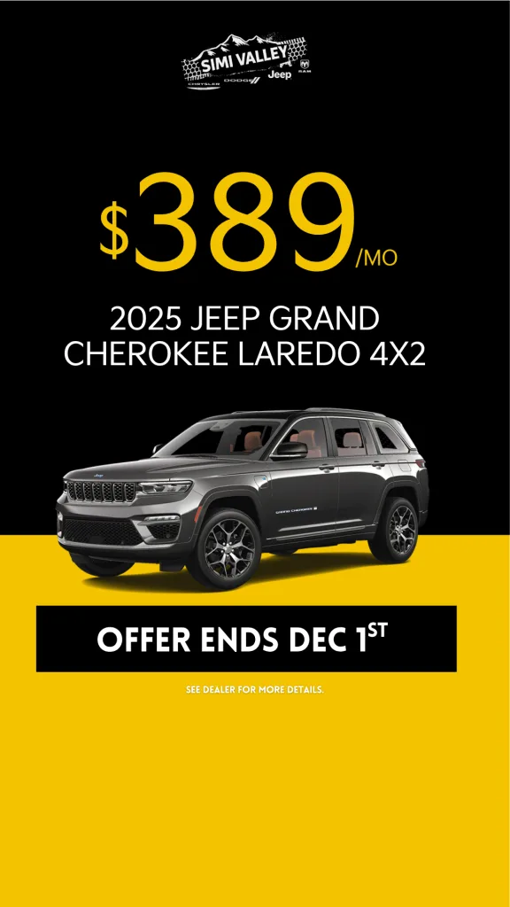 Van Nuys Chrysler Dodge Jeep Ram lease deal grand cherokee