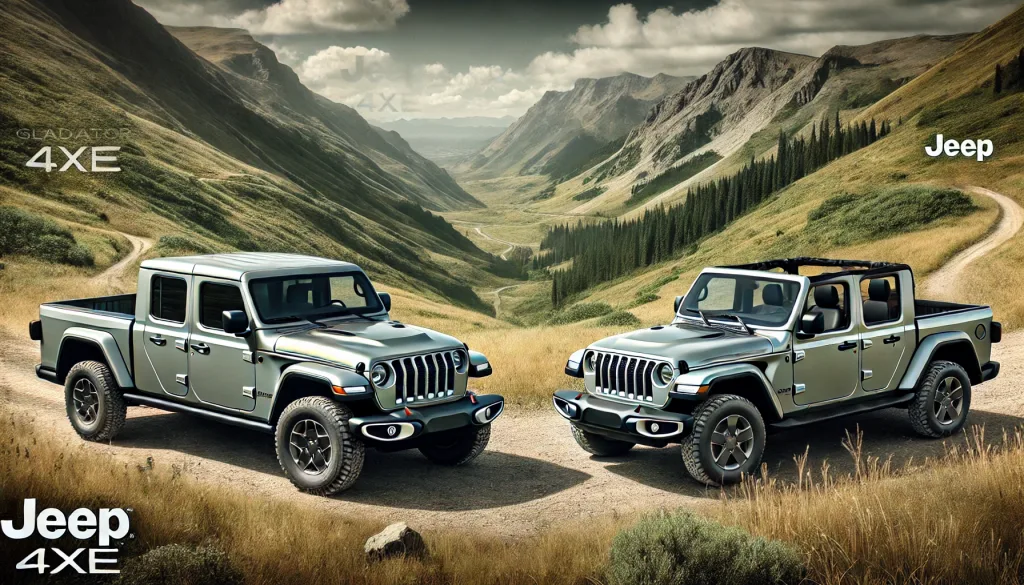 Jeep Gladiator 4xe vs Wrangler 4xe