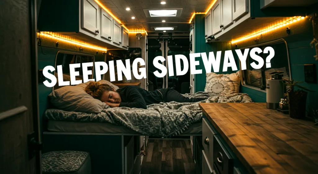 Sleeping Sideways in a 2004 Dodge