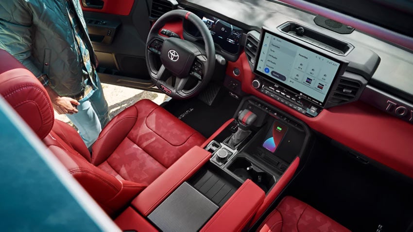 Experience advanced technology and premium comfort inside every Toyota.