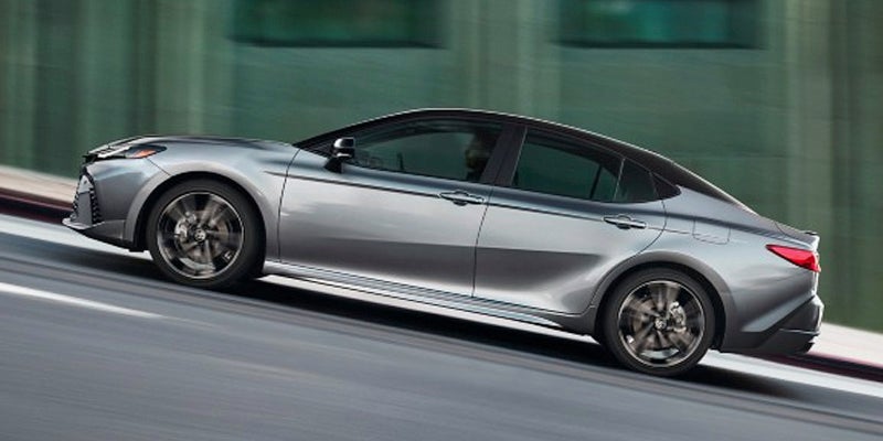 A 2025 Toyota Camry tackling a steep incline in Pleasant Hills, PA