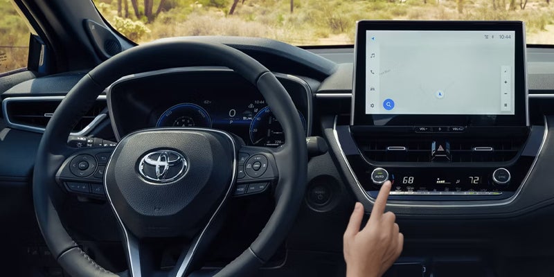 The interior of a Toyota vehicle
