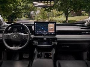 Toyota RAV4 interior and dashboard.
