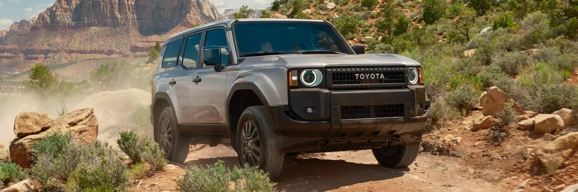 New Toyota Land Cruiser off-roading