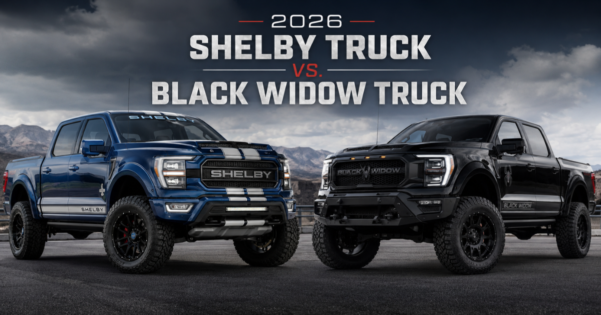 2026 Shelby truck vs the Black Widow truck