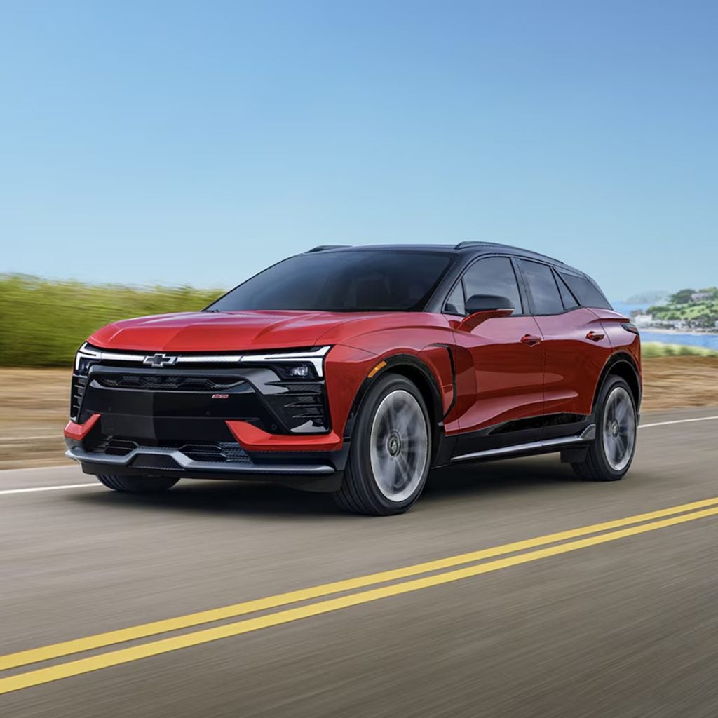 Red Chevrolet Blazer