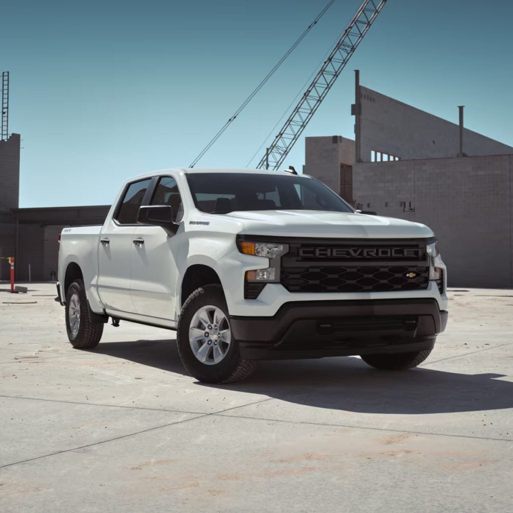 White Chevrolet Silverado