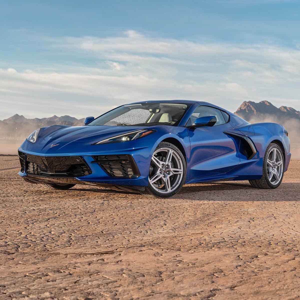 Blue Chevrolet Corvette