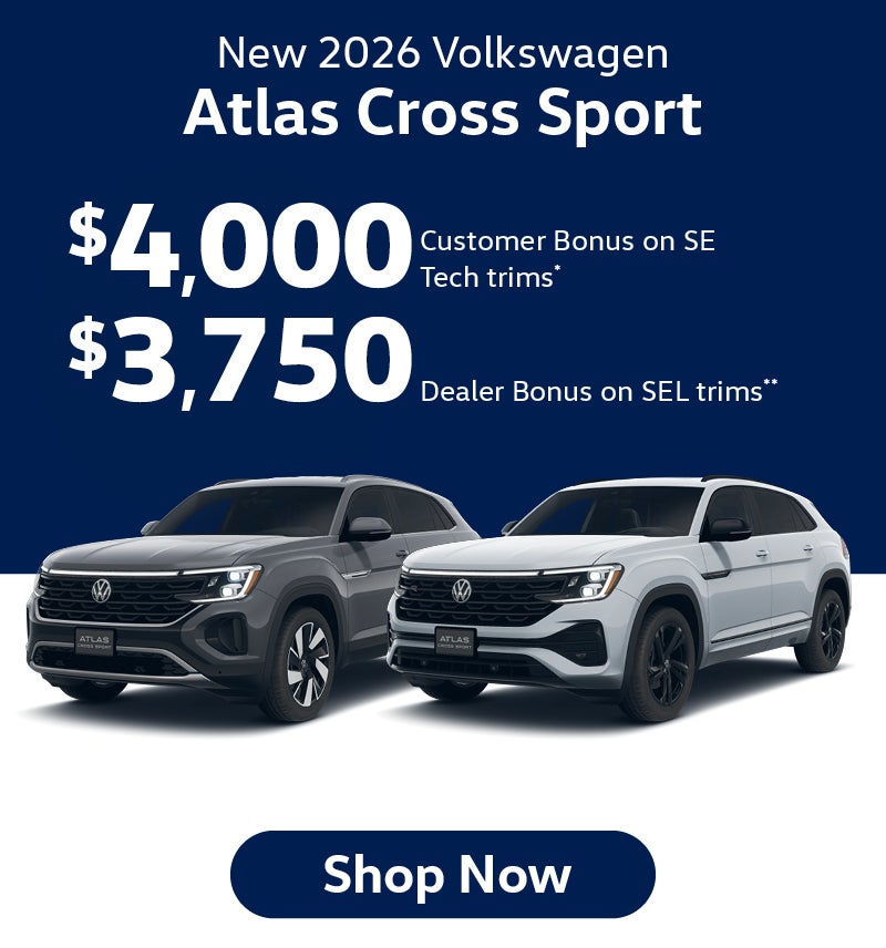 New 2026 Volkswagen Atlas Cross Sport