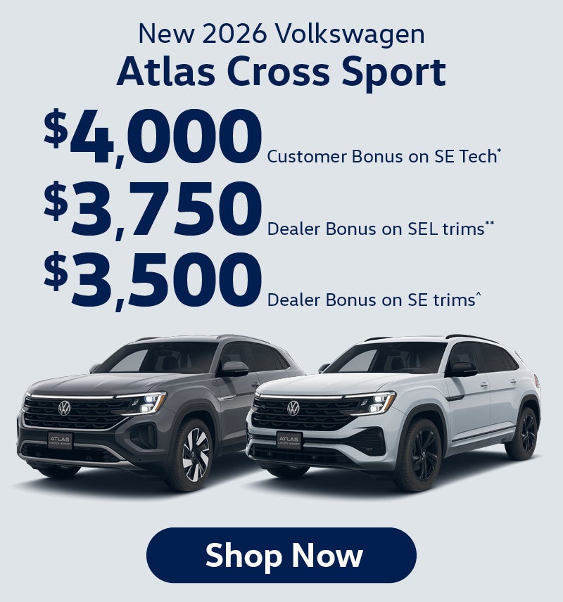 New 2026 Volkswagen Atlas Cross Sport
