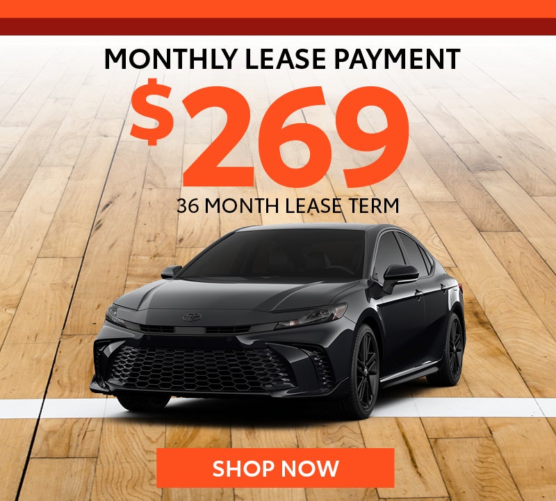 New 2026 Toyota Camry LE HV Monthly lease payment $269 36 Month Lease Term