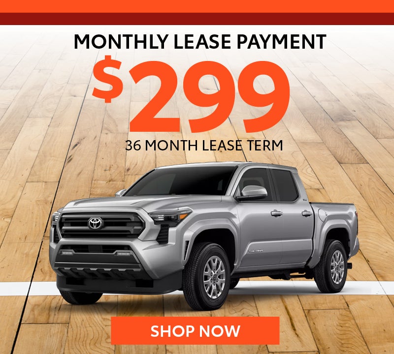 New 2026 Toyota Tacoma SR5 Monthly lease payment $299 36 Month Lease Term
