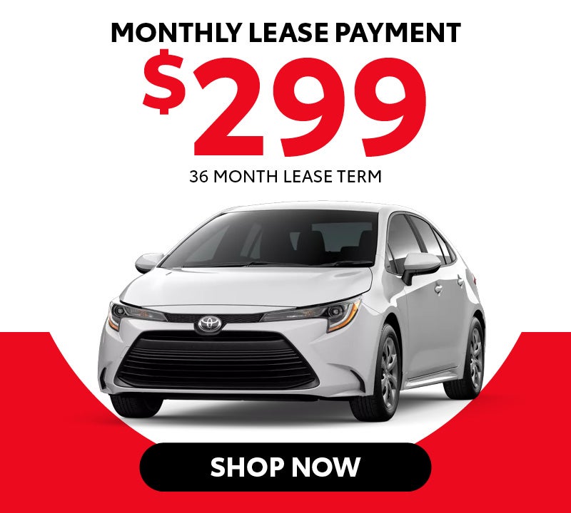 New 2026 Toyota Camry LE HV Monthly lease payment $299 36 Month Lease Term