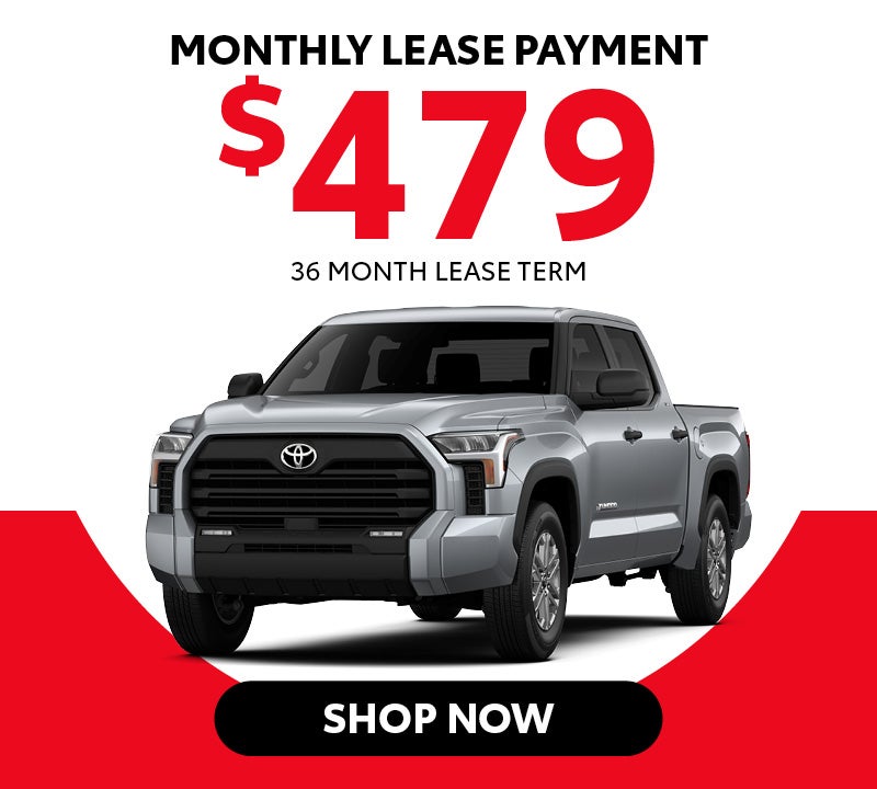New 2026 Toyota Tundra SR5 Monthly lease payment $469 36 Month Lease Term