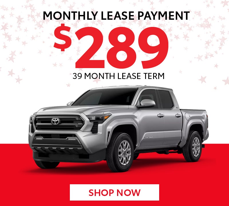 New 2026 Toyota Tacoma SR5 4x2 Double Cab Monthly lease payment $289 39 Month Lease Term