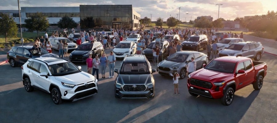 Family Toyota of Arlington Dealership Lot