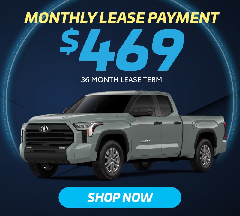 New 2026 Toyota Tundra SR5 Monthly lease payment $469 36 Month Lease Term