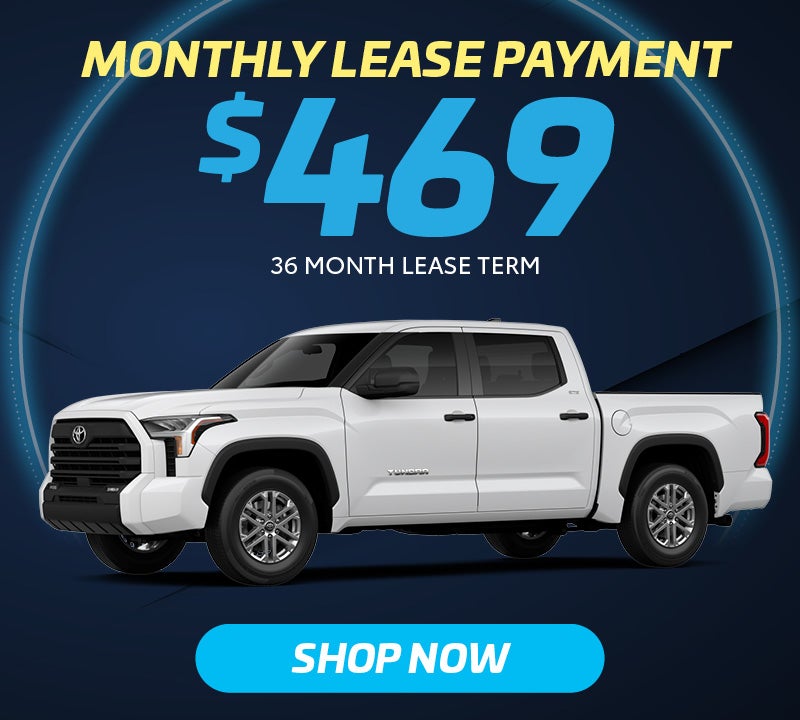 New 2026 Toyota Tundra SR5 Monthly lease payment $469 36 Month Lease Term