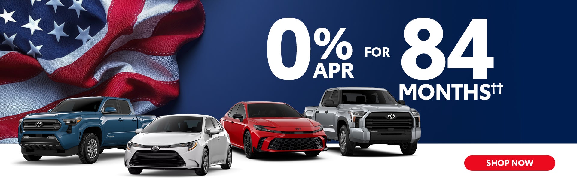 national sales event 0% apr for 84 months††